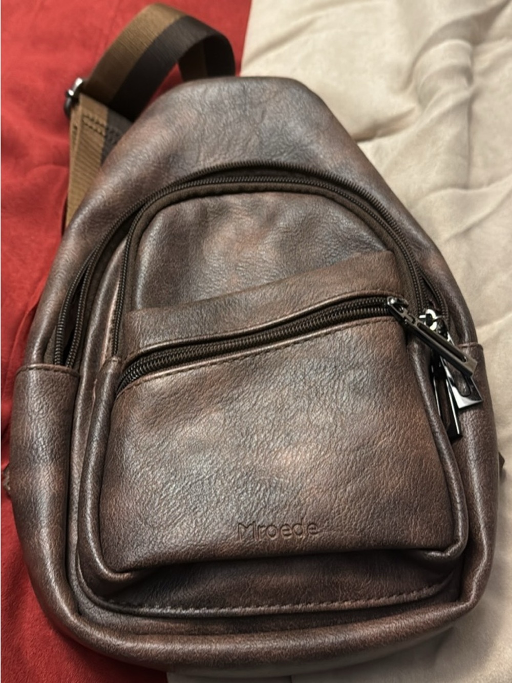 Brown Leather Crossbody Bag for Women
